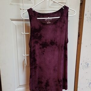 American Eagle Outfitters Red and Purple Sleeveless Tank